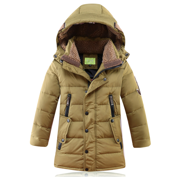 Hooded sherpa-lined parka